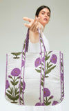 Medium Tote Bag – Quilted Cotton Floral Print
